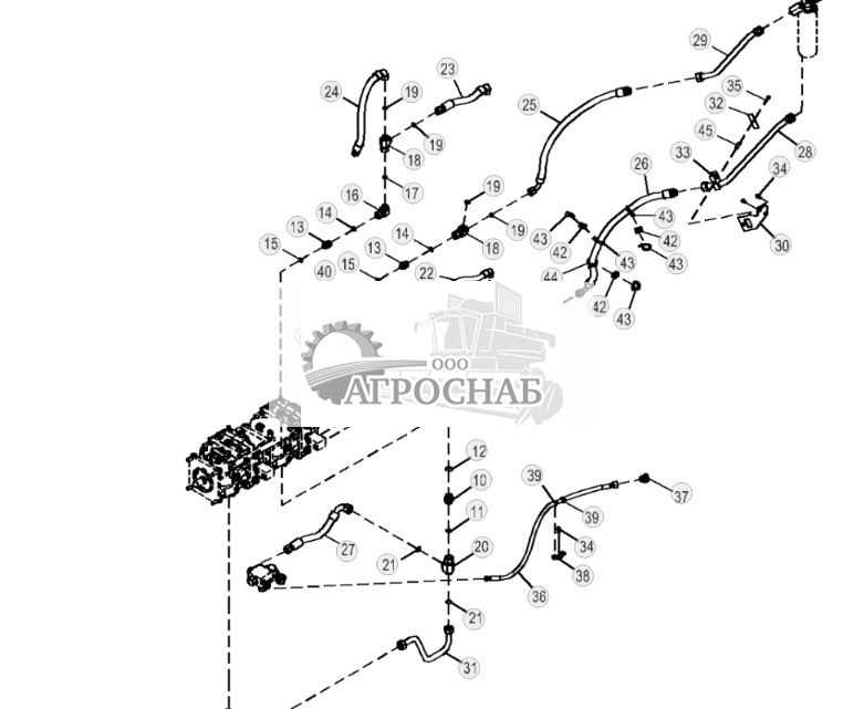 Трубопровод охладителя байпаса трансмиссии - ST792728 40.jpg